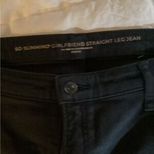 Chico's Black So Slimming Girlfriend Straight Leg Jeans